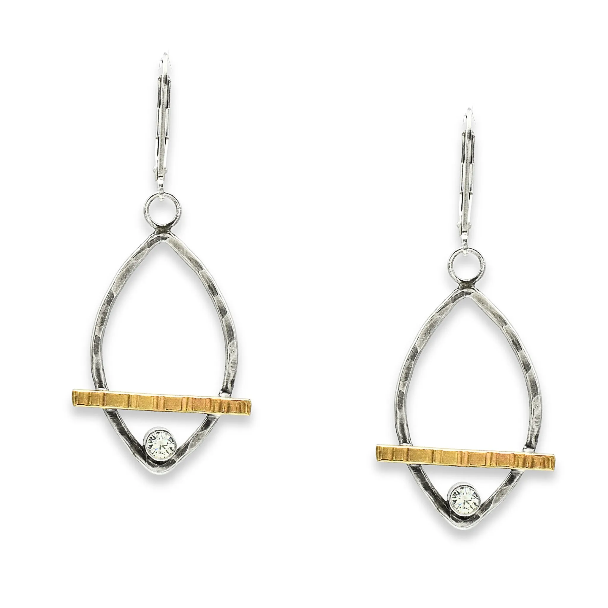 Golden Leaf Sparkle Earrings