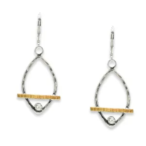 Golden Leaf Sparkle Earrings