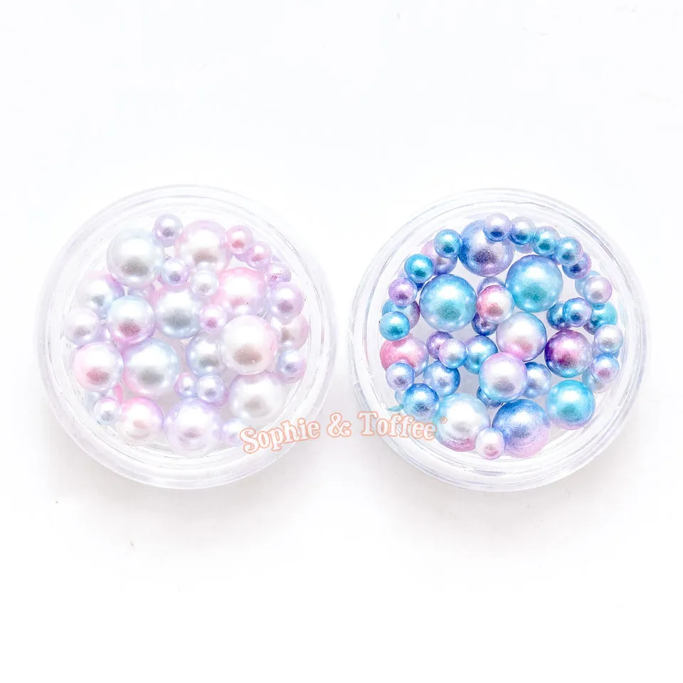 Gradient Galaxy Pastel Beads (No Hole) - 2 pots