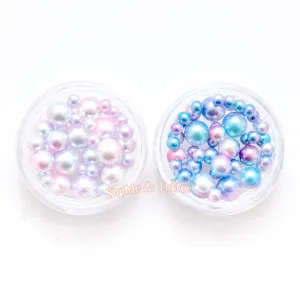 Gradient Galaxy Pastel Beads (No Hole) - 2 pots