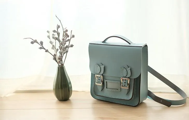 Handmade Leather Cute Backpack Bag Satchel Purse Personalized Monogrammed Gift Custom Satchel Bag Purse Backpack Bag Purse
