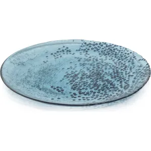 Hoku 11" Dotted Glass Plates, Set of 6