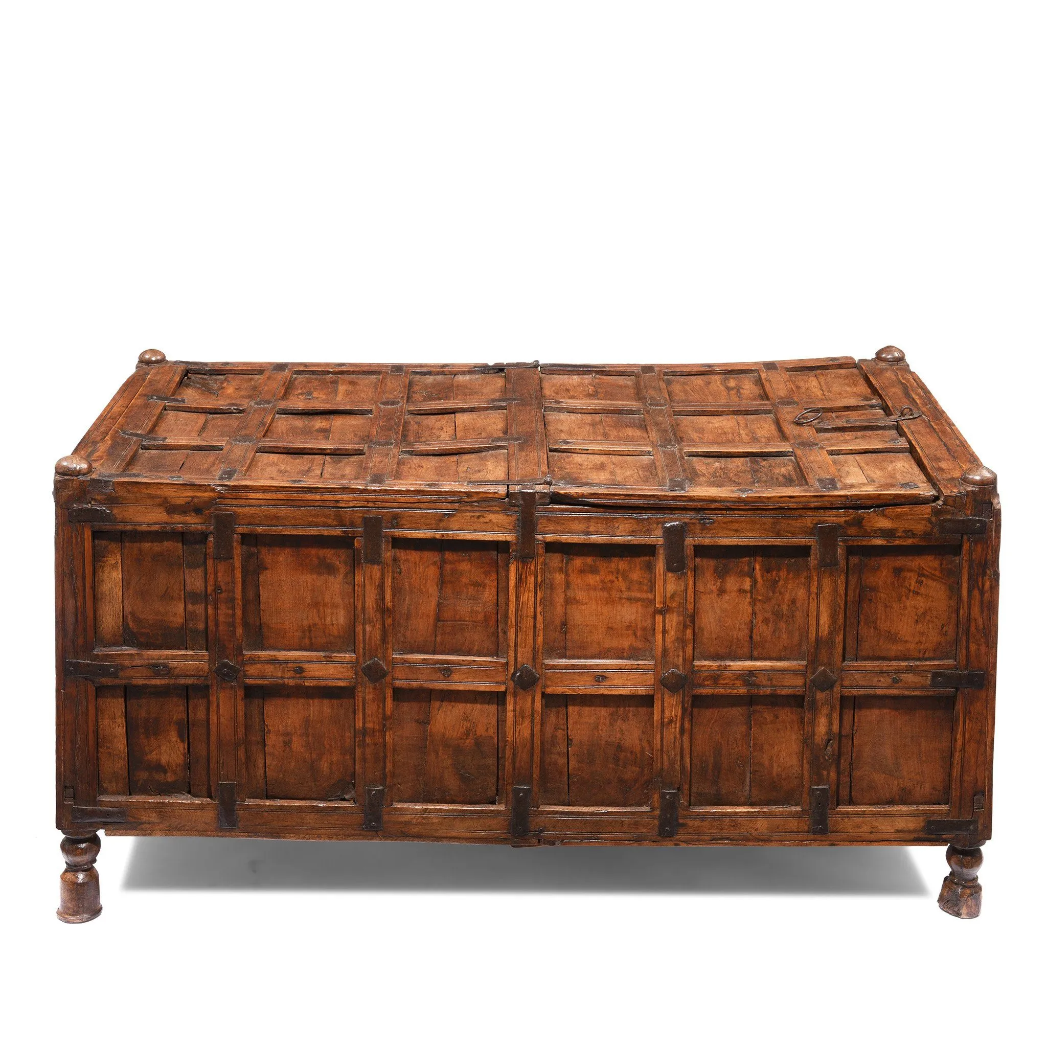 Indian Stick Box Storage Chest From Jaisalmer - 19thC