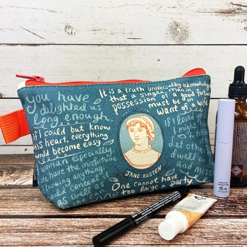 Jane Austen Zip Top Pouch