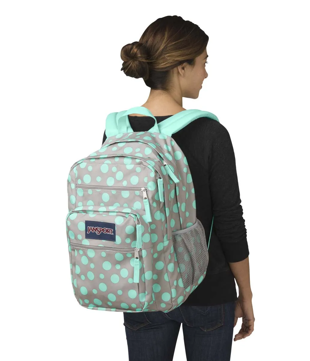 JANSPORT Big Student Backpack - Grey Rabbit Sylvia Dot