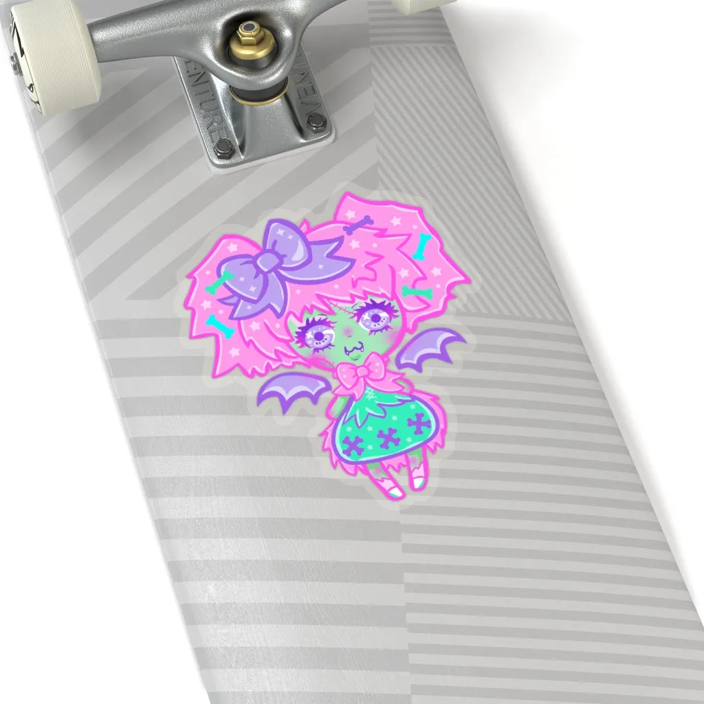 Kawaii Zombie Kiss-Cut Sticker