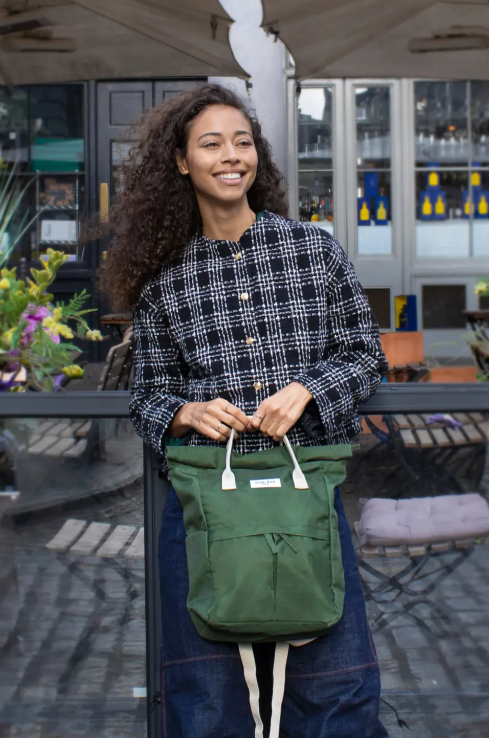 Khaki Medium Backpack