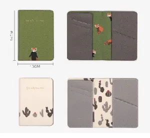 Leather Passport Cover (Random Print) - H00101