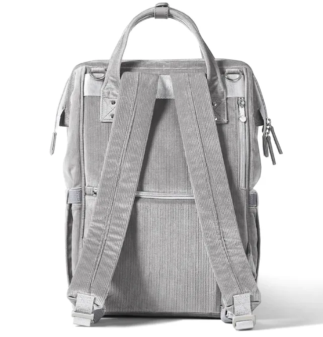 Luxurious Velvet Diaper Bag Backpack with Portable Changing Pad