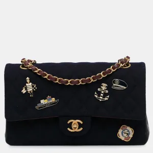 Medium Classic Wool Paris-Hamburg Charms Double Flap