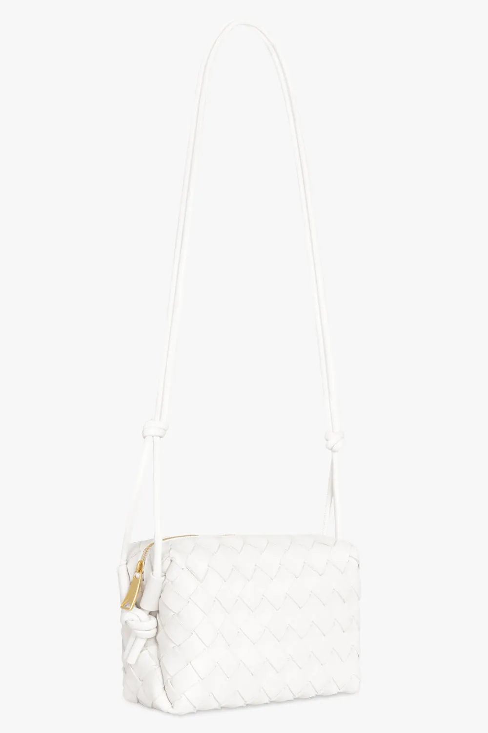 Mini Loop Camera Bag | White/Gold