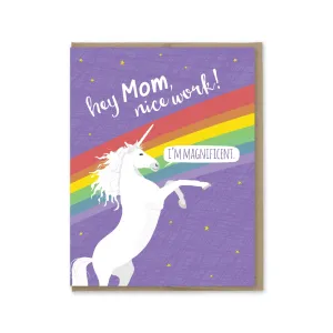 Mom Magnificent Unicorn Mother's Day Card