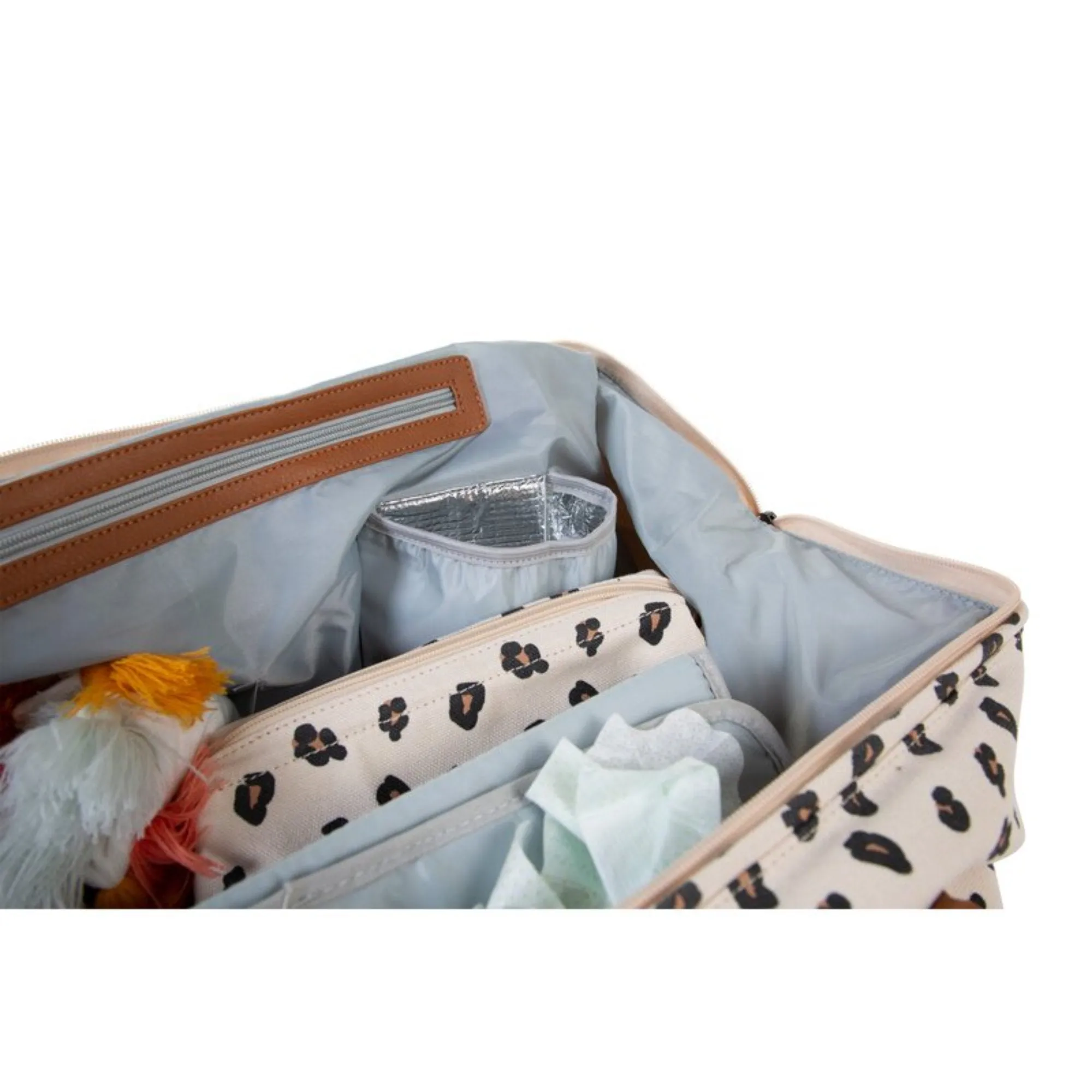 Mommy  Big Tote Bag with changing mat - LEOPARD
