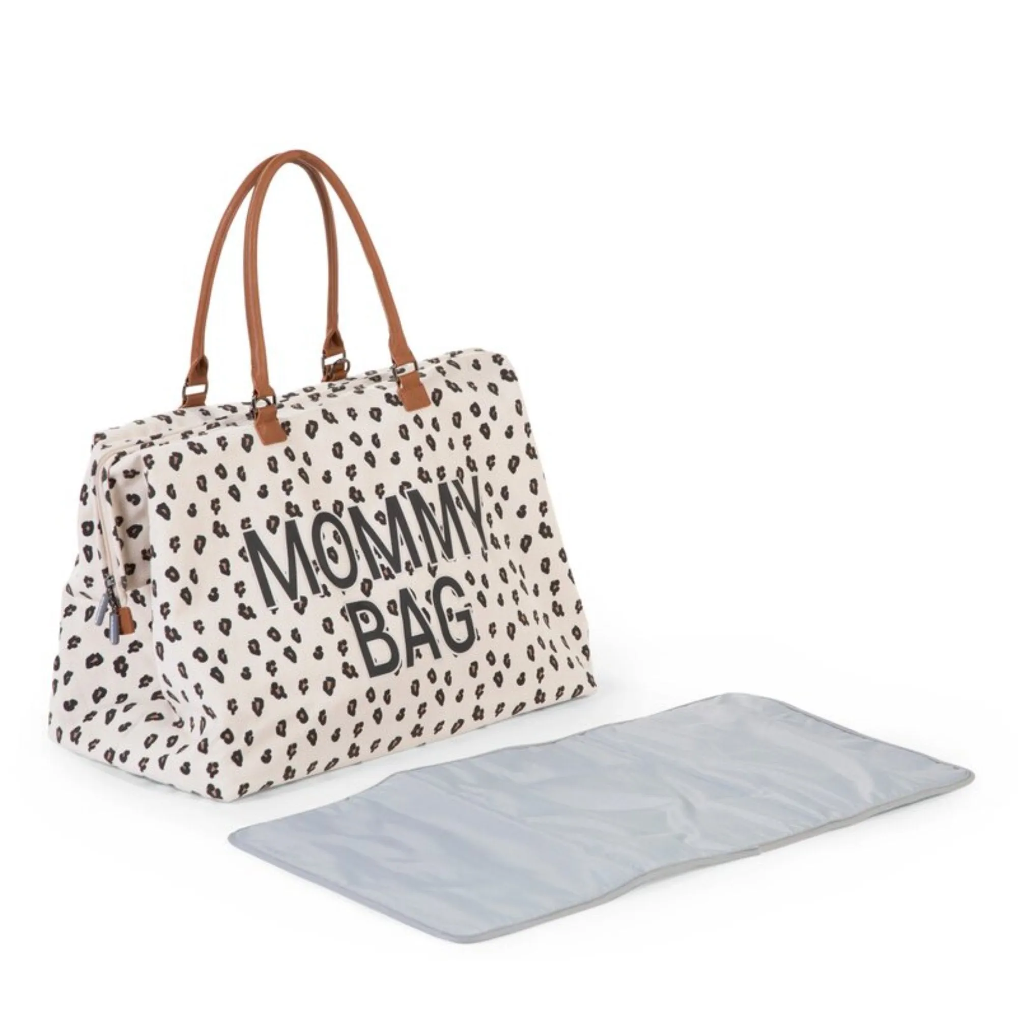 Mommy  Big Tote Bag with changing mat - LEOPARD