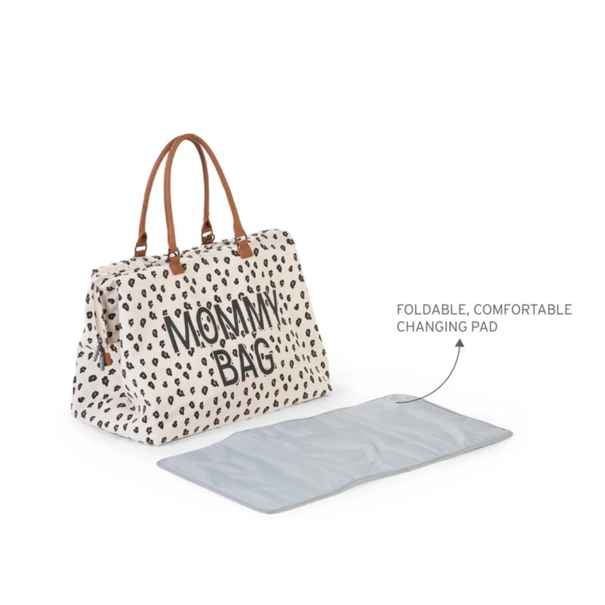 Mommy  Big Tote Bag with changing mat - LEOPARD