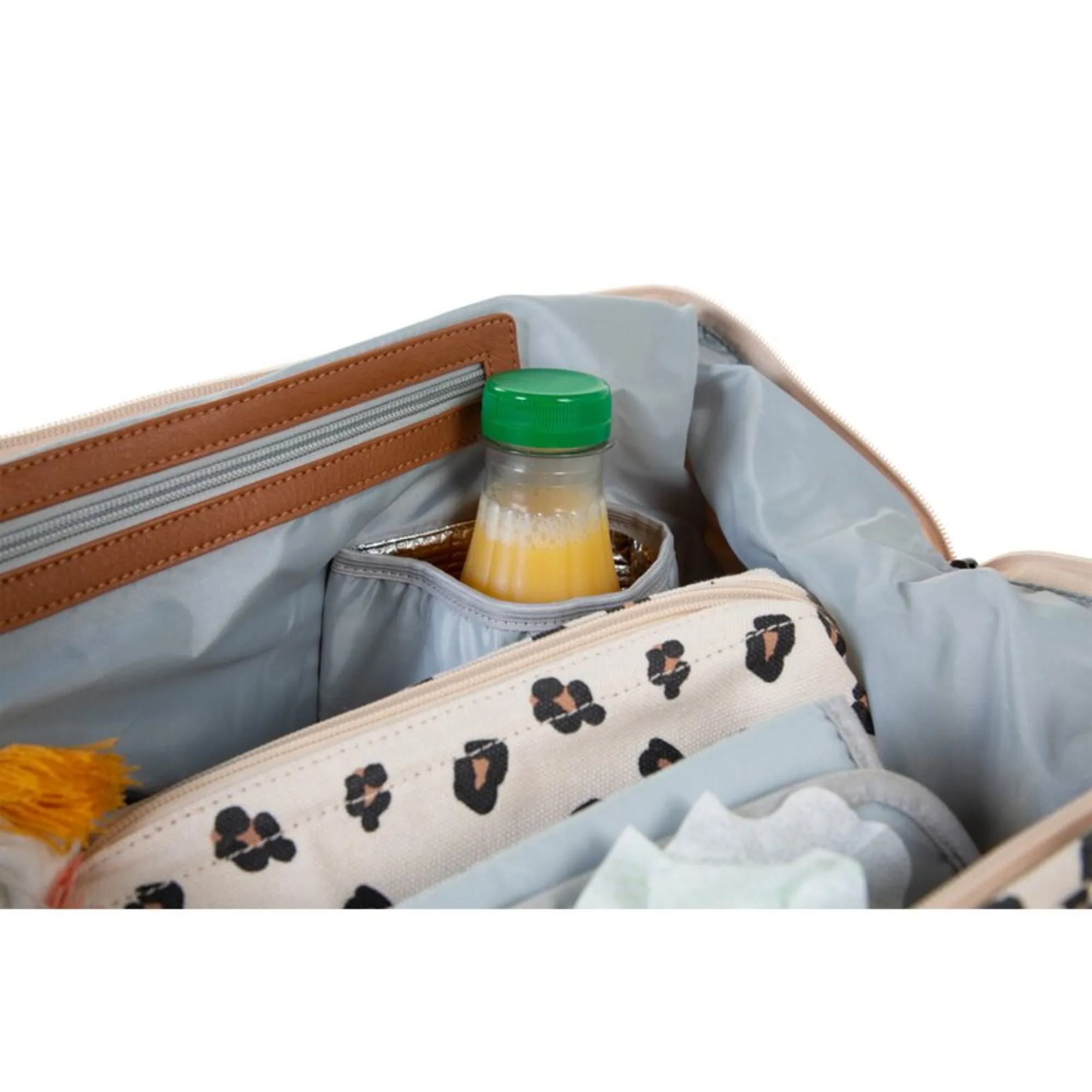 Mommy  Big Tote Bag with changing mat - LEOPARD