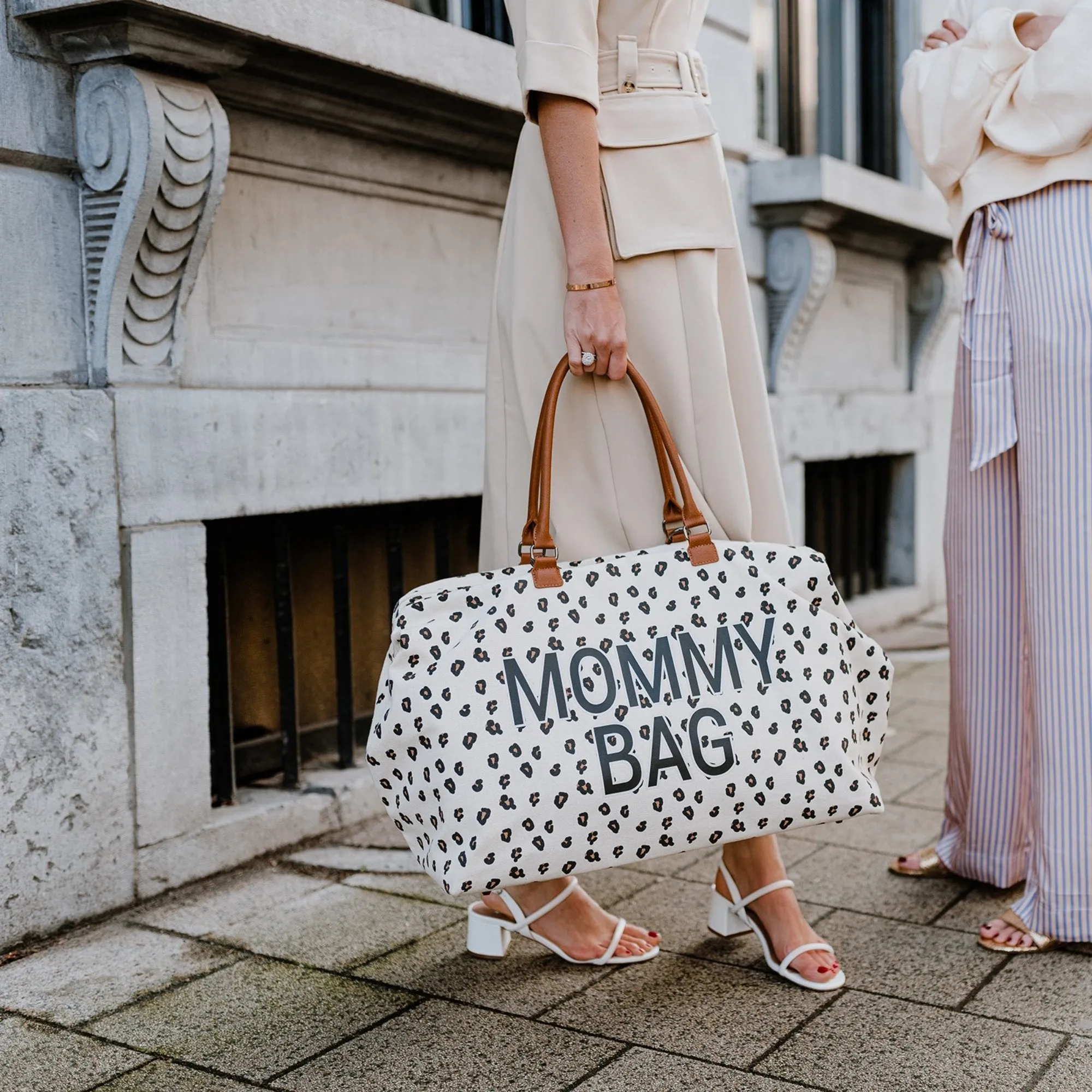 Mommy  Big Tote Bag with changing mat - LEOPARD