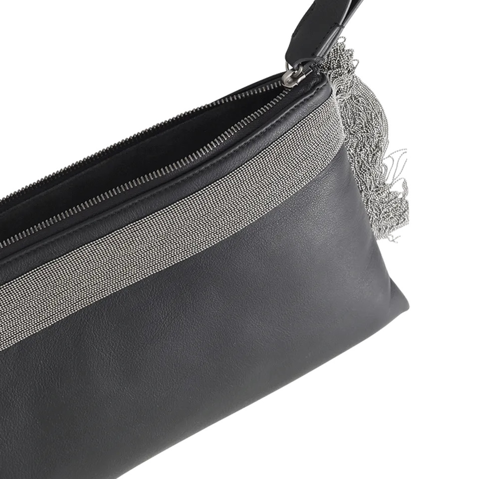 Monili Fringe Clutch