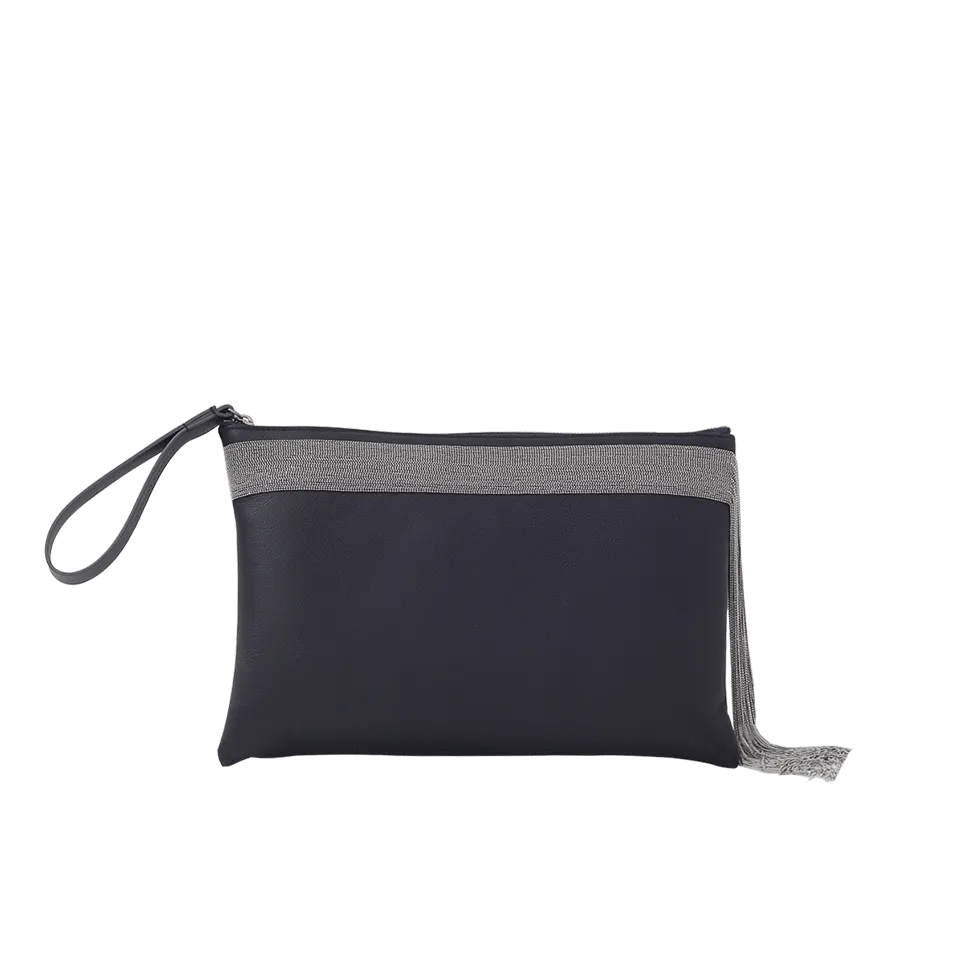 Monili Fringe Clutch