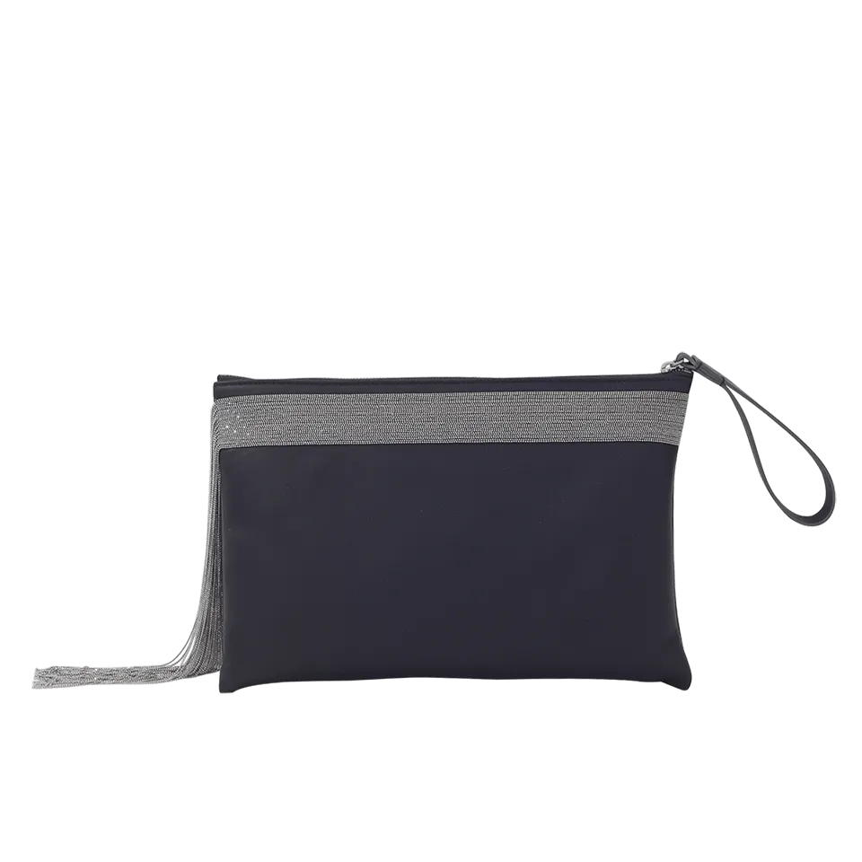 Monili Fringe Clutch