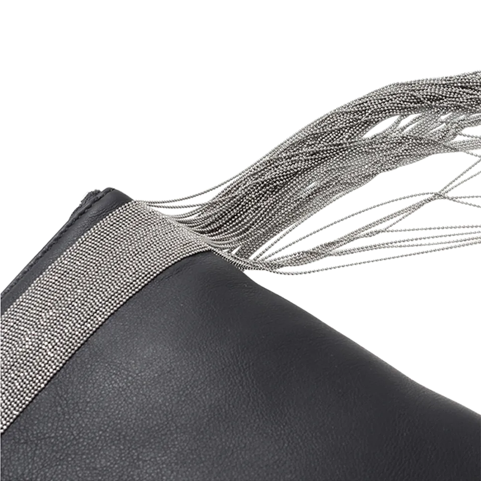 Monili Fringe Clutch