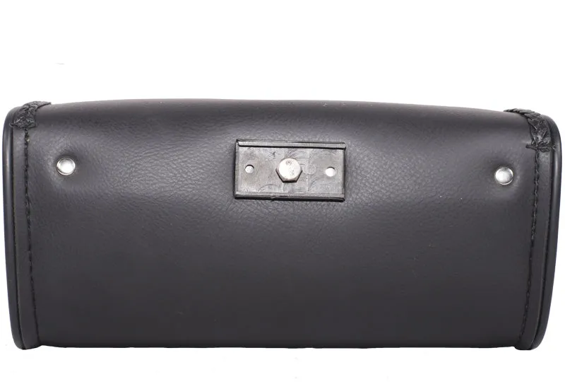 Motorcycle Leather Windshield Bag With Braid