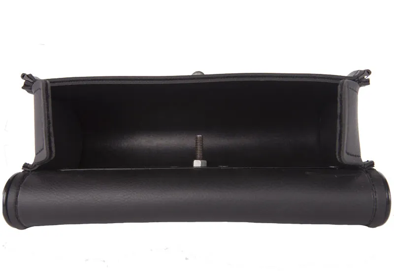 Motorcycle Leather Windshield Bag With Braid