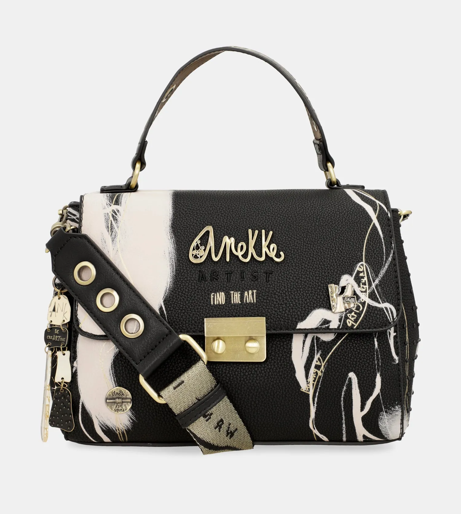 Nature Shodō black flap bag