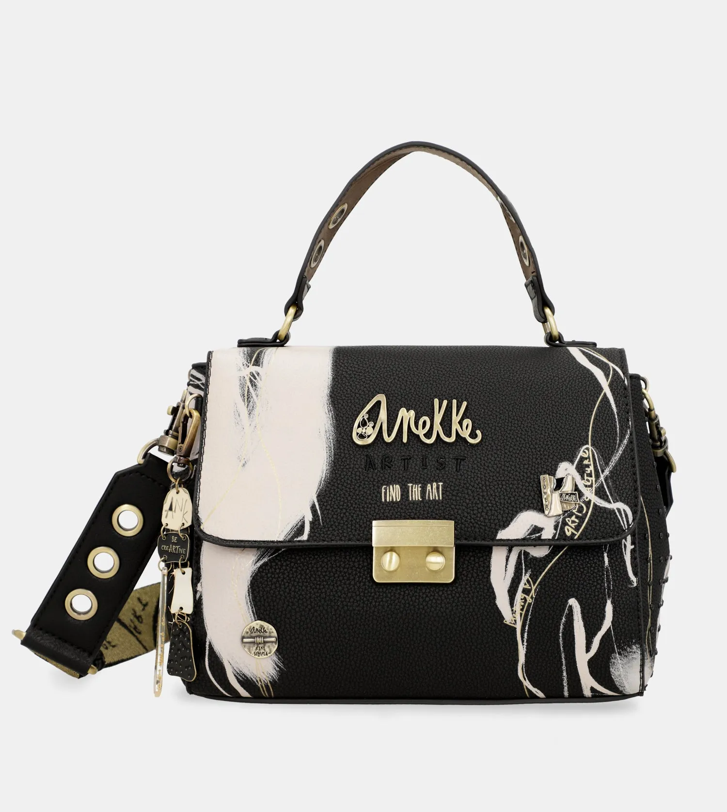 Nature Shodō black flap bag