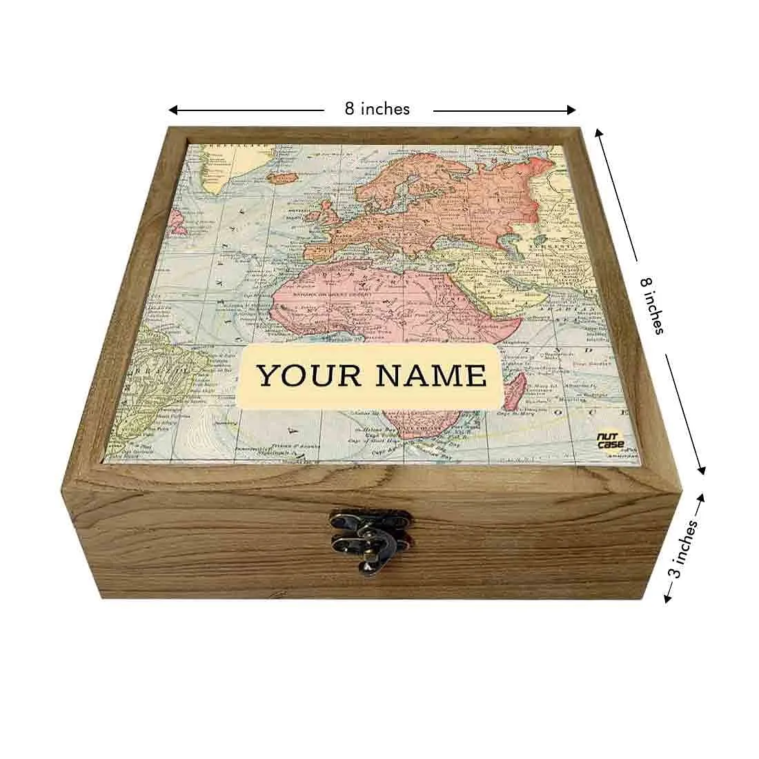 Personalised Passport Holder - Vintage Map