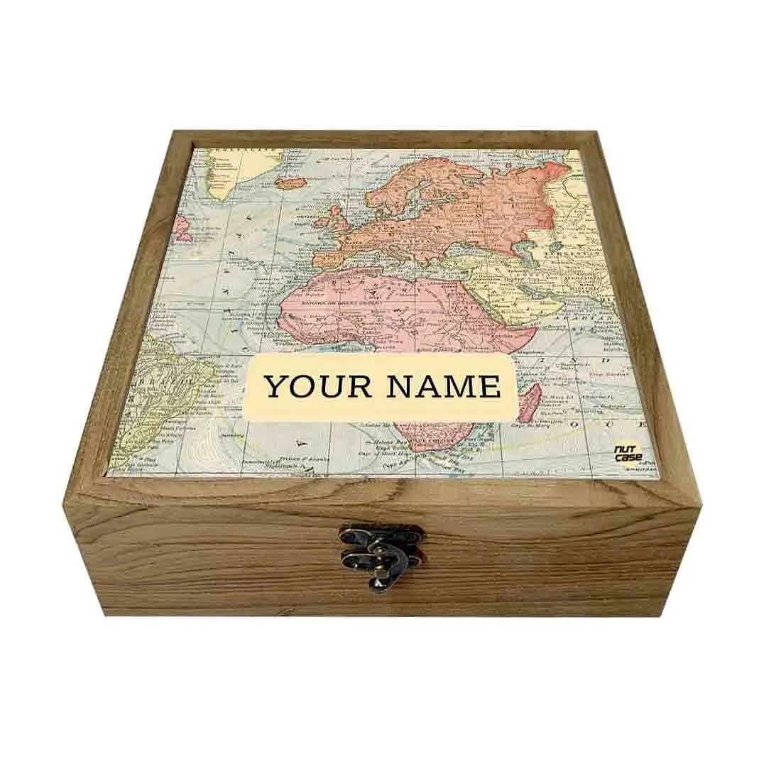 Personalised Passport Holder - Vintage Map
