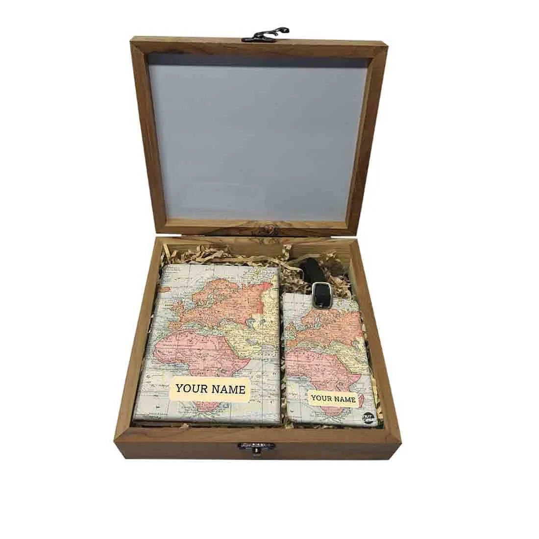 Personalised Passport Holder - Vintage Map