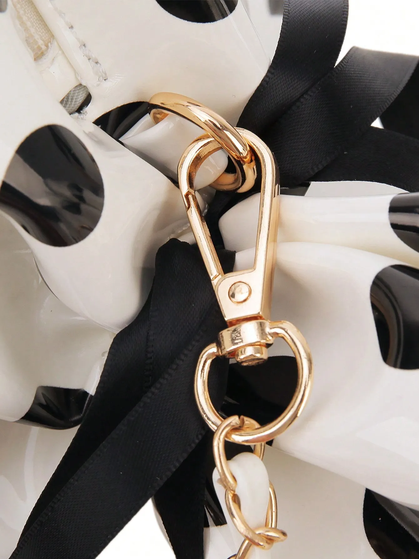 Polka Dot Candy Shape Chain Crossbody Bag