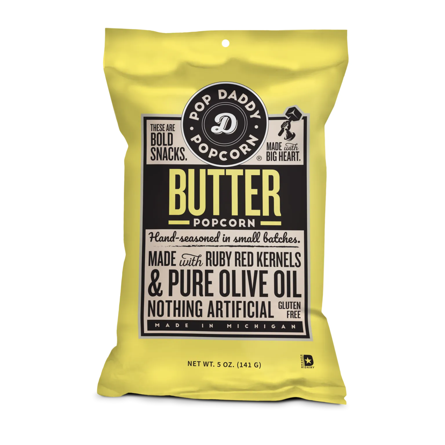 *Pop Daddy – Natural Butter Flavored Popcorn 5.0oz