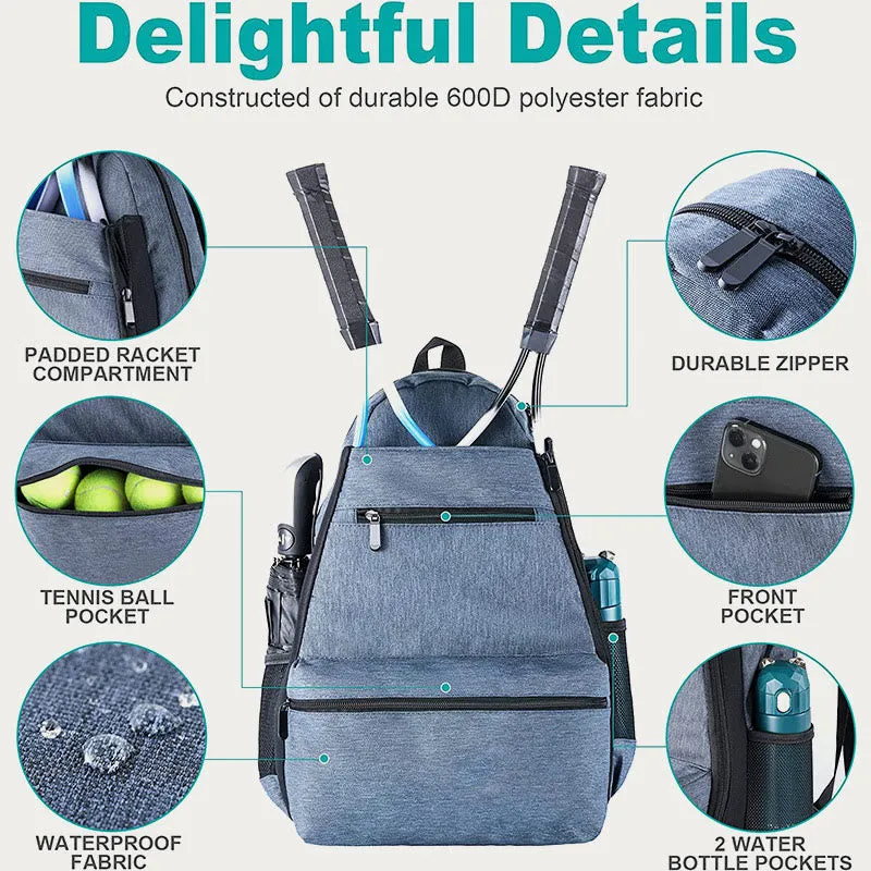 Racket Bag Sports Dry and Wet Separation Waterproof Durable Tennis Bag Multi-functional Fitness Backpack