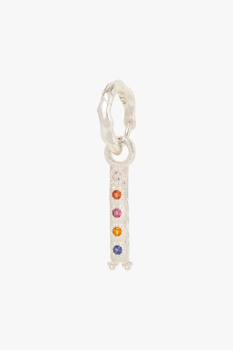 Radiant Stone Earring Silver