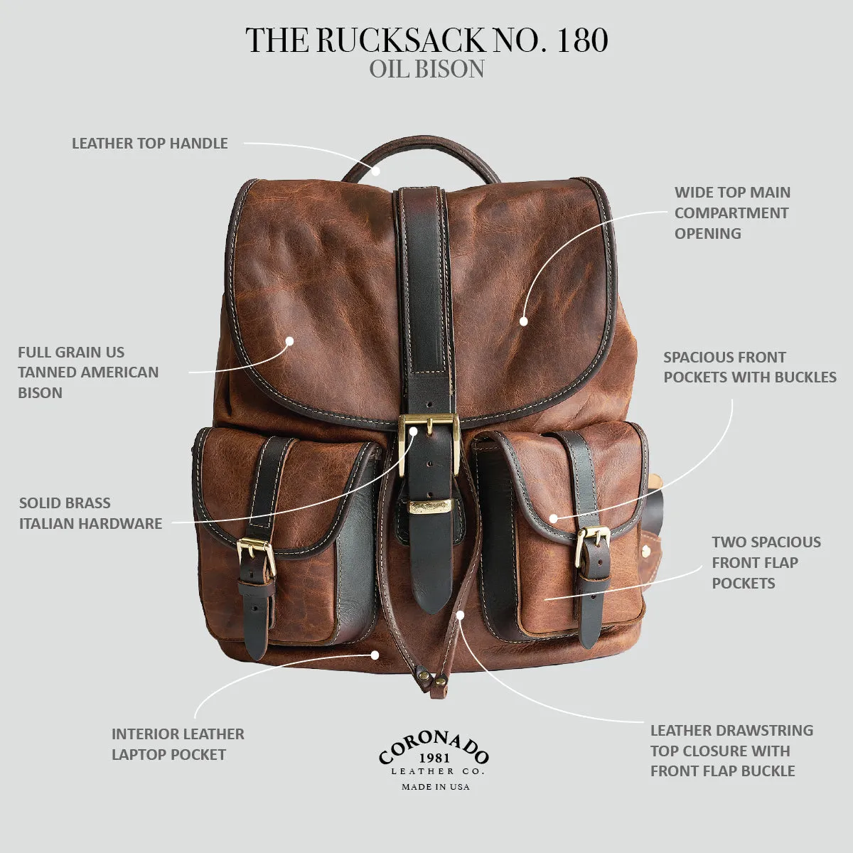 Ranch Bison Rucksack No.180