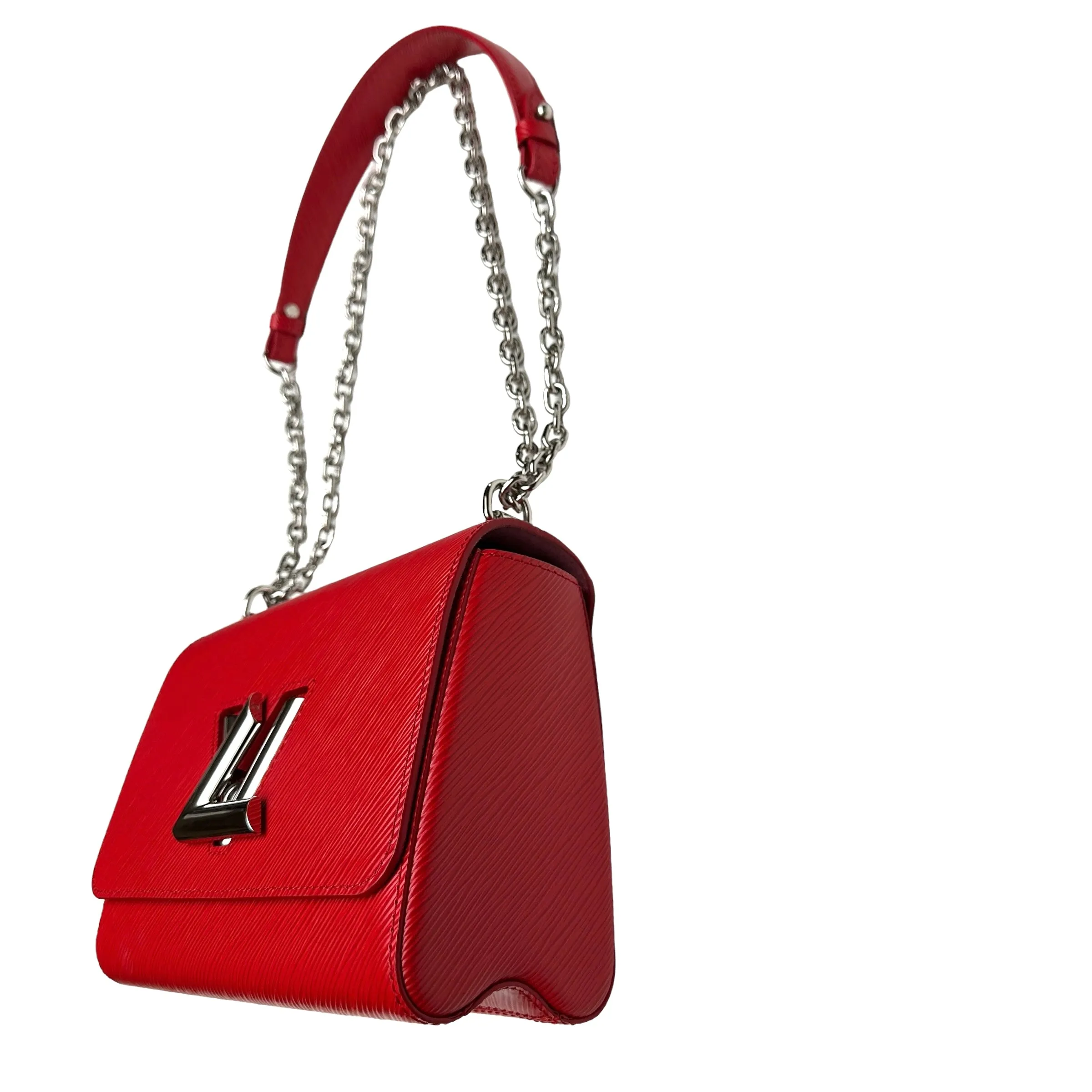 Red Epi Twist Leather Bag