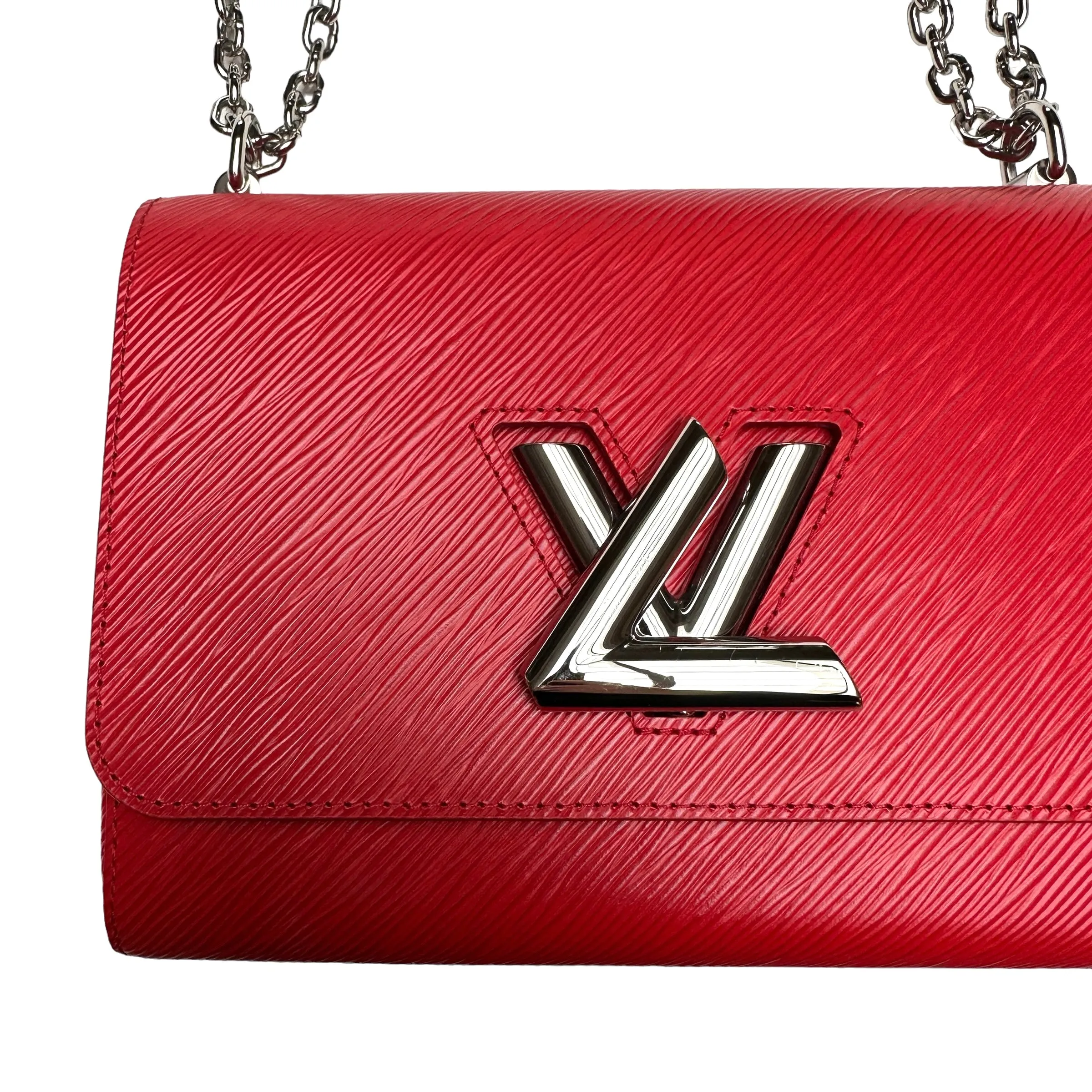 Red Epi Twist Leather Bag