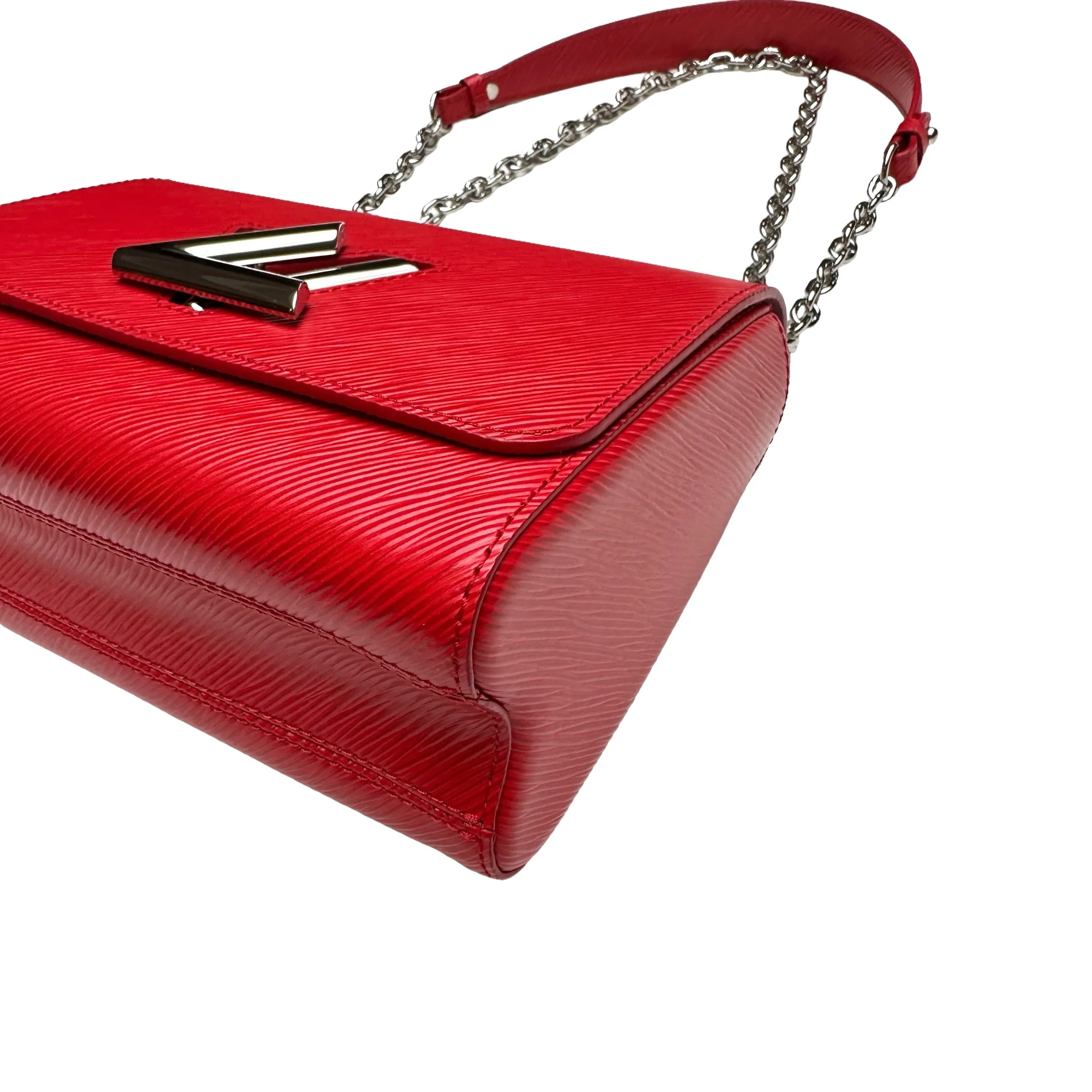 Red Epi Twist Leather Bag