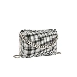 Rhinestone and Chain Evening Bag