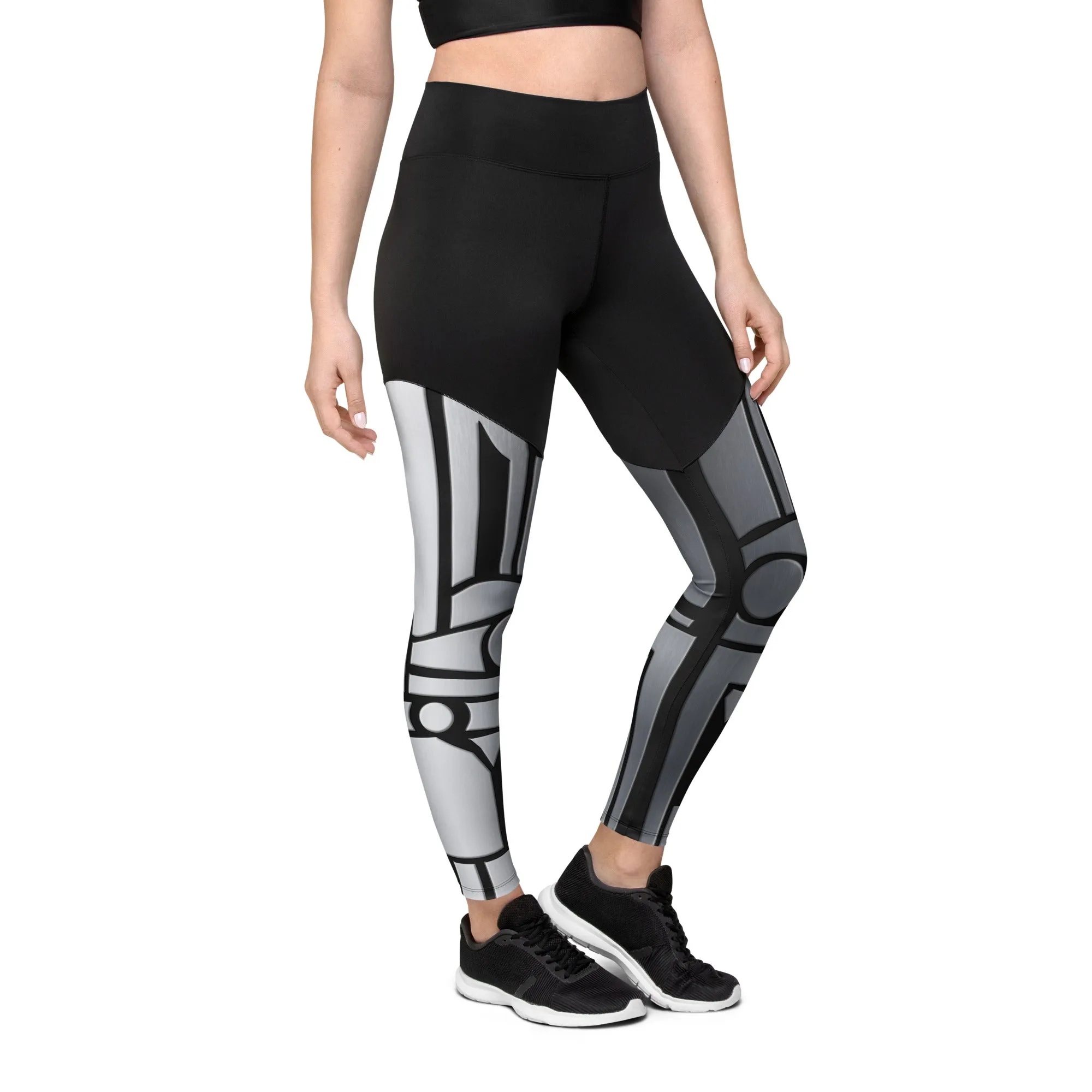 Robo Chic Armor Compression Leggings