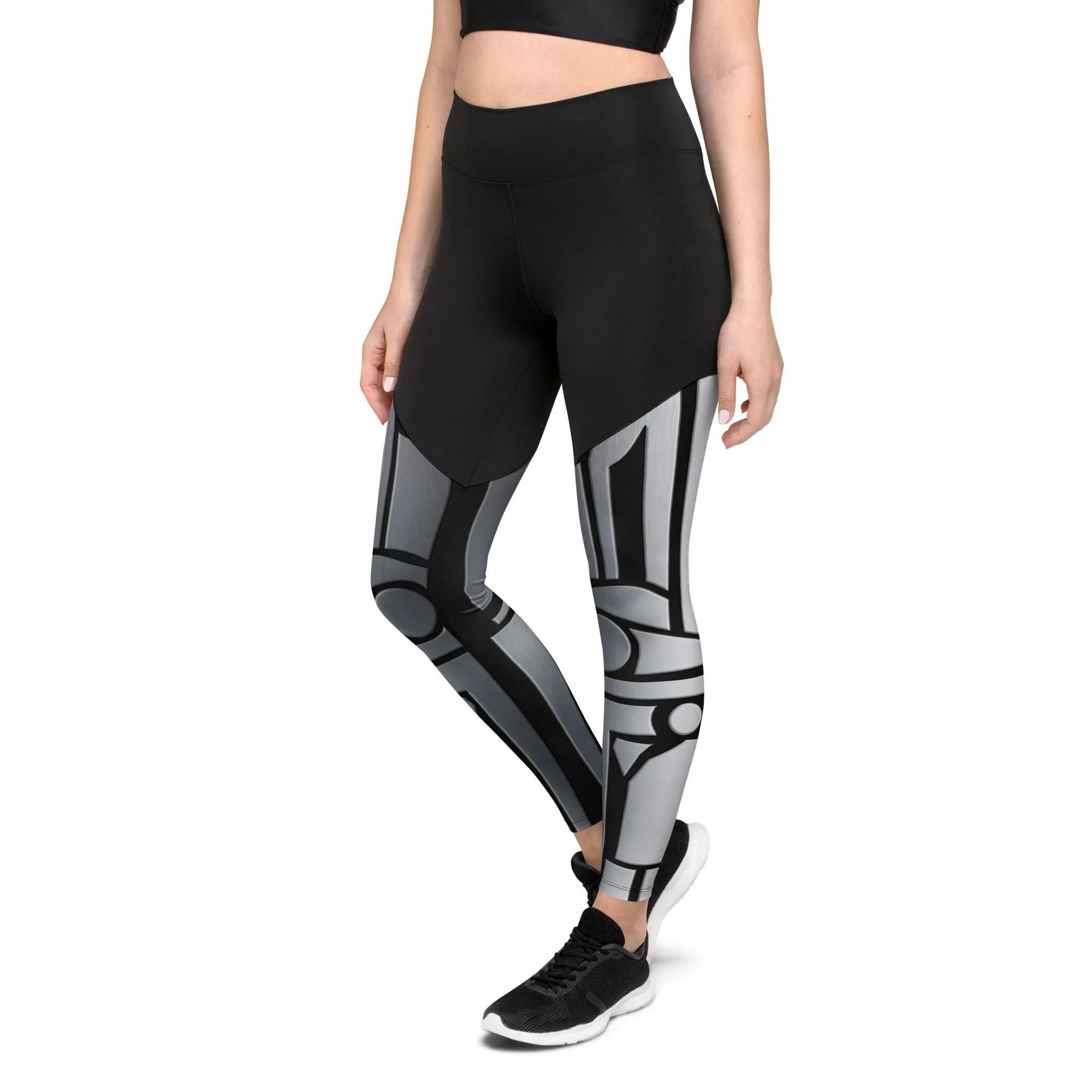 Robo Chic Armor Compression Leggings
