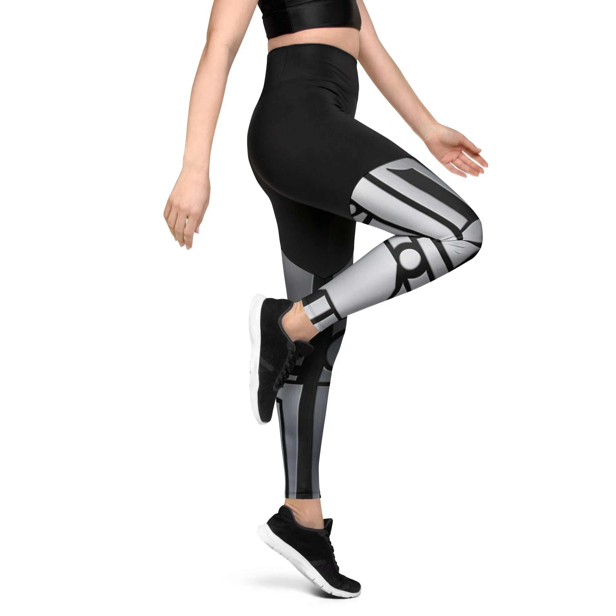 Robo Chic Armor Compression Leggings
