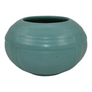 Roseville Solid Colors 1917 Aqua Blue Vintage Art Pottery Ceramic Vase 236-3