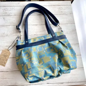 Ruche in Upholstery Fabric, Navy Blue