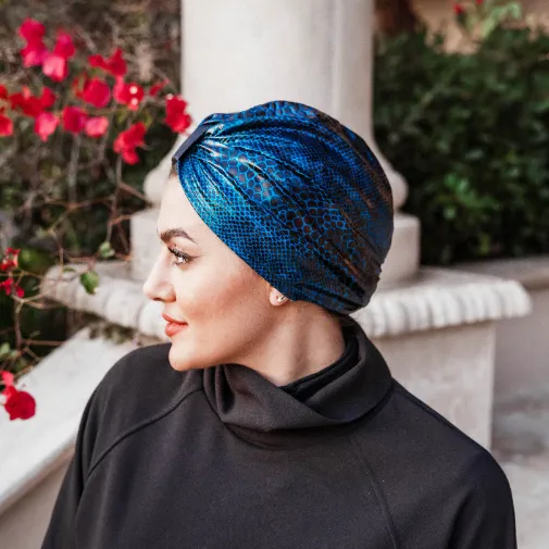 Sapphire Snake Turban