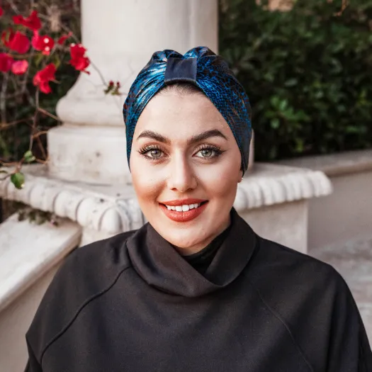 Sapphire Snake Turban