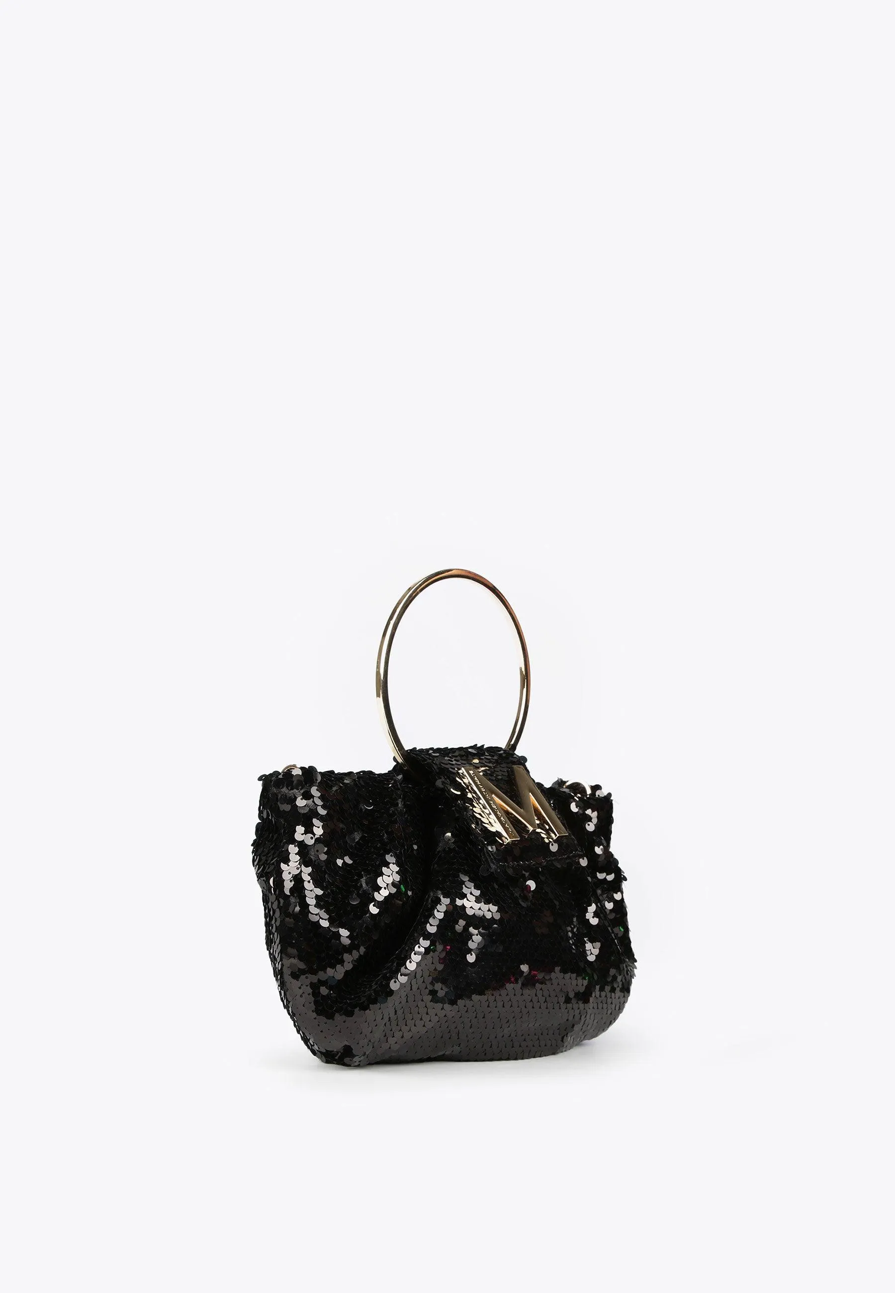 Sequinned evening bag