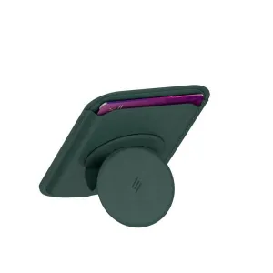 Smartix Premium Magnetic Card Holder Green (Free Magnetic Ring)